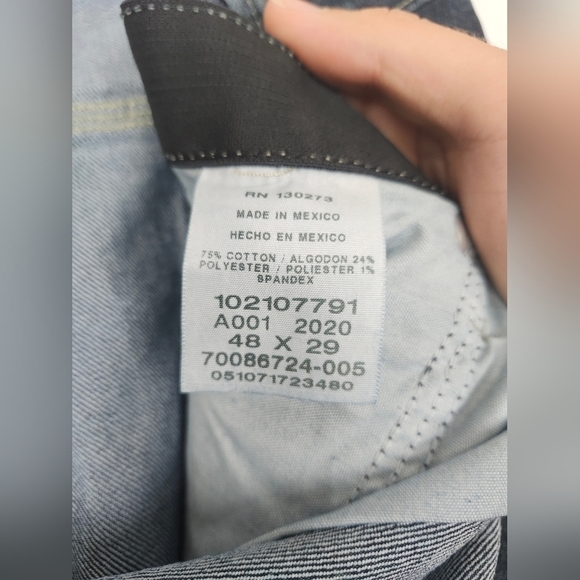 Lee Carpenter Loose Fit Straight Leg Quartz Stone Jeans 48x29 - Picture 10 of 11